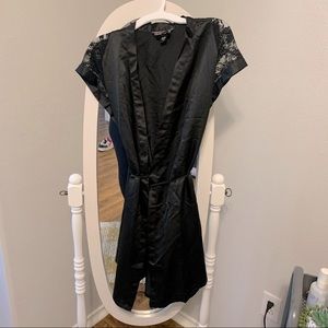 Victoria’s Secret Robe Black Satin